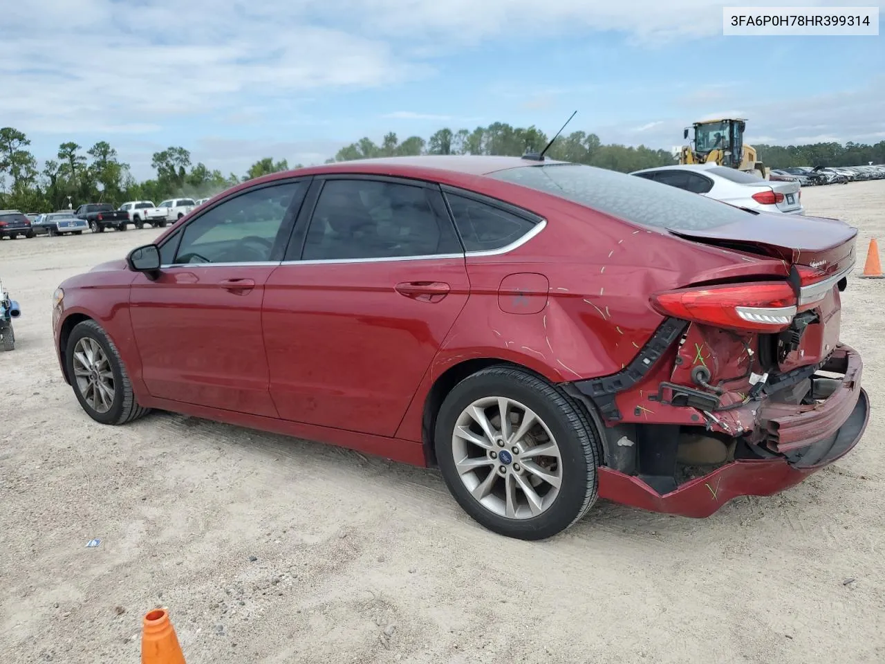 2017 Ford Fusion Se VIN: 3FA6P0H78HR399314 Lot: 70670114