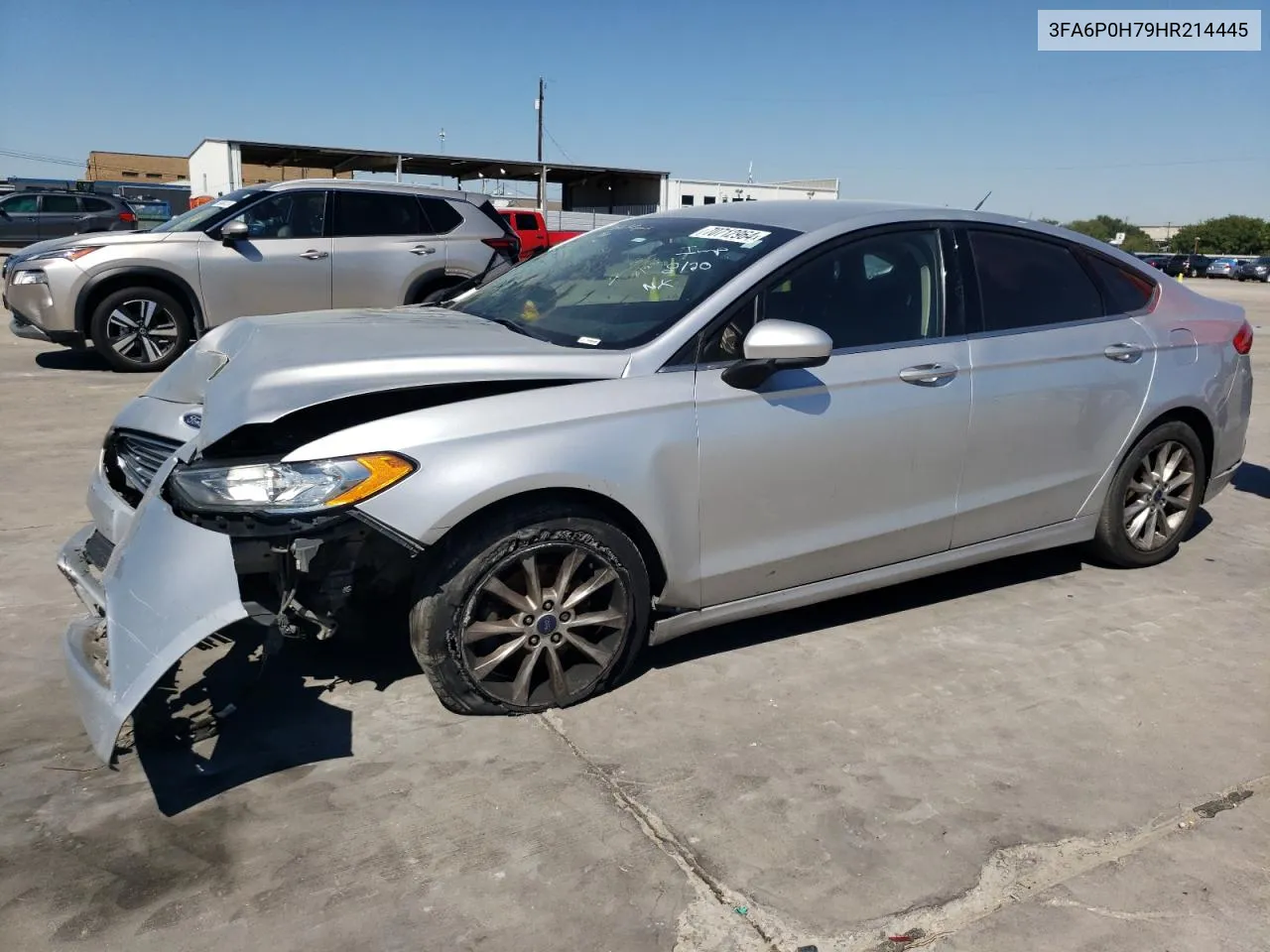 2017 Ford Fusion Se VIN: 3FA6P0H79HR214445 Lot: 70712964