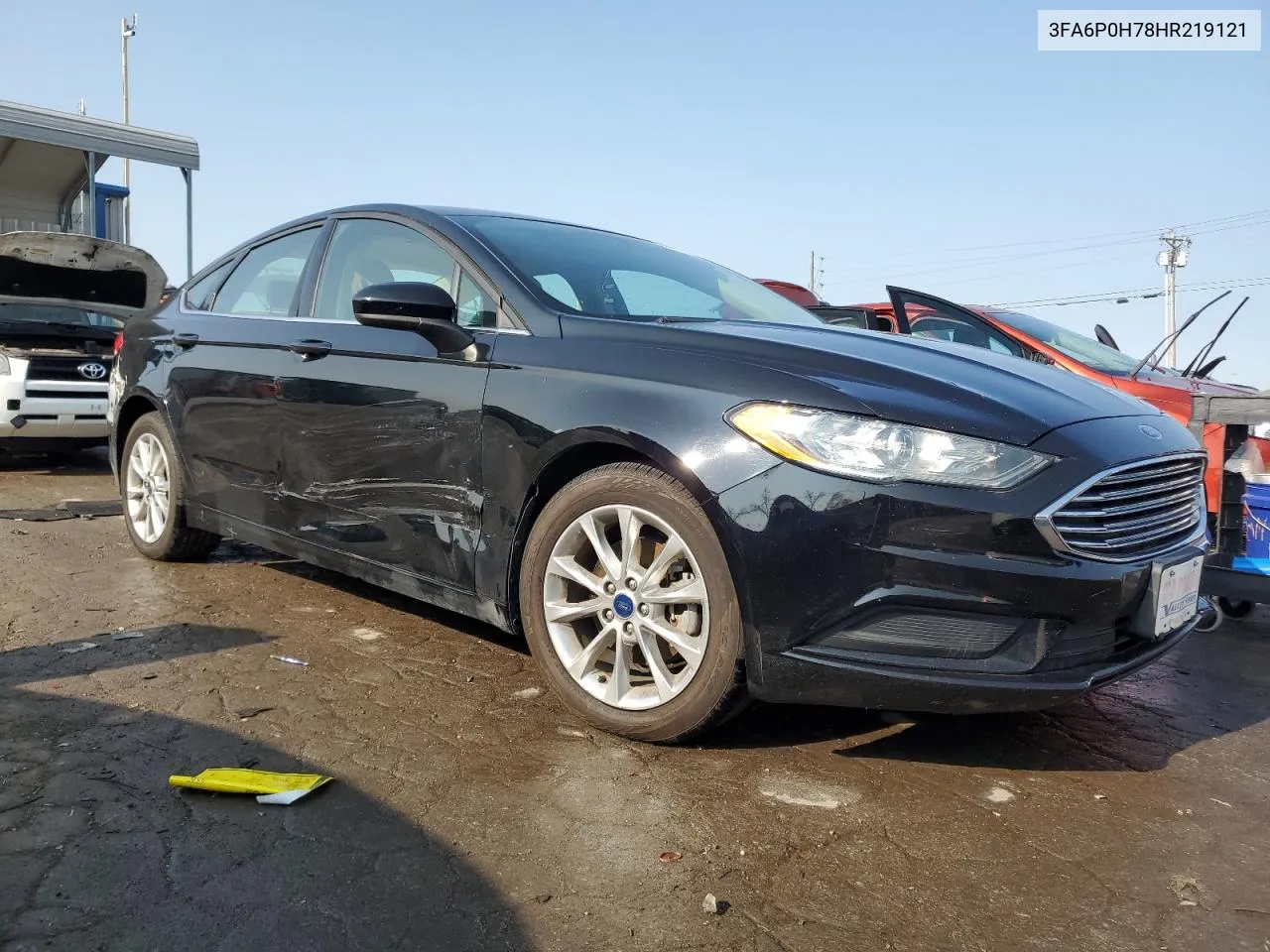 2017 Ford Fusion Se VIN: 3FA6P0H78HR219121 Lot: 70763834