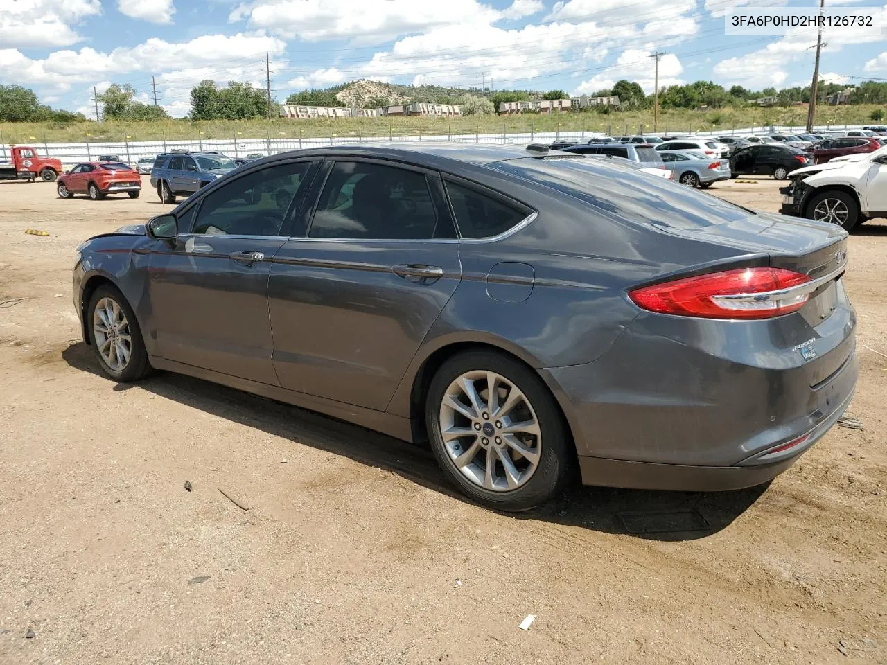 2017 Ford Fusion Se VIN: 3FA6P0HD2HR126732 Lot: 70823694