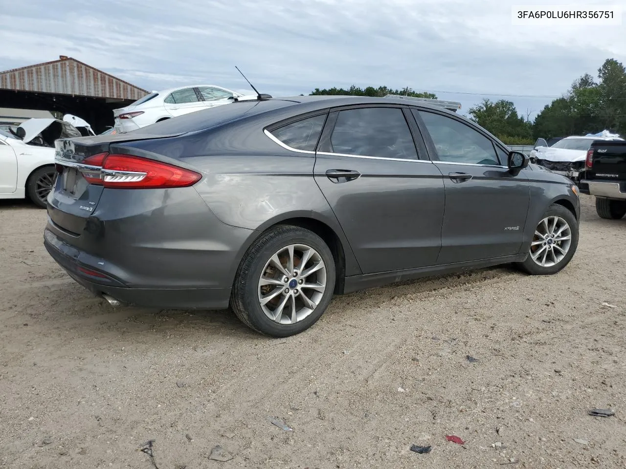 2017 Ford Fusion Se Hybrid VIN: 3FA6P0LU6HR356751 Lot: 70845034