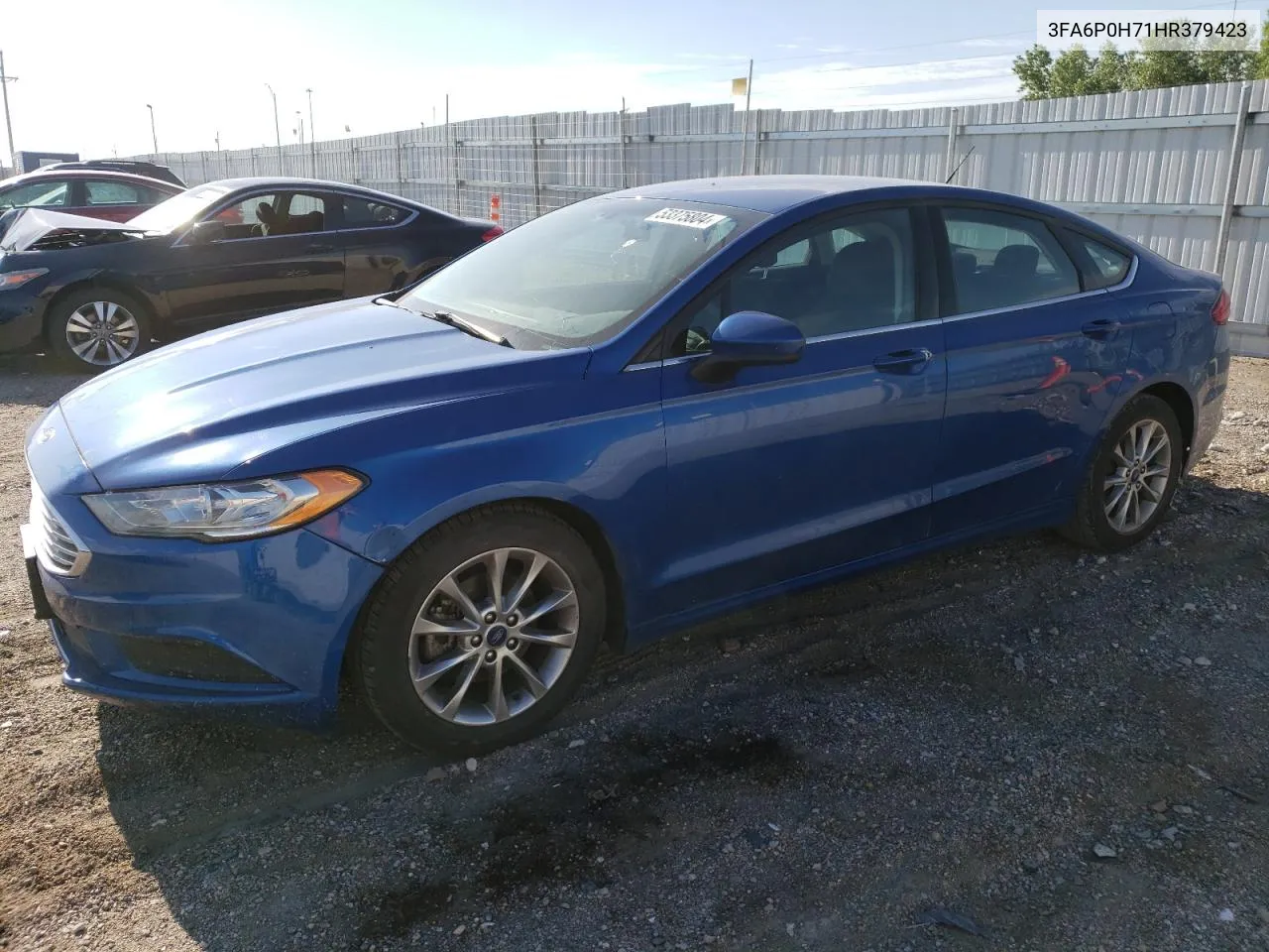 2017 Ford Fusion Se VIN: 3FA6P0H71HR379423 Lot: 71010074