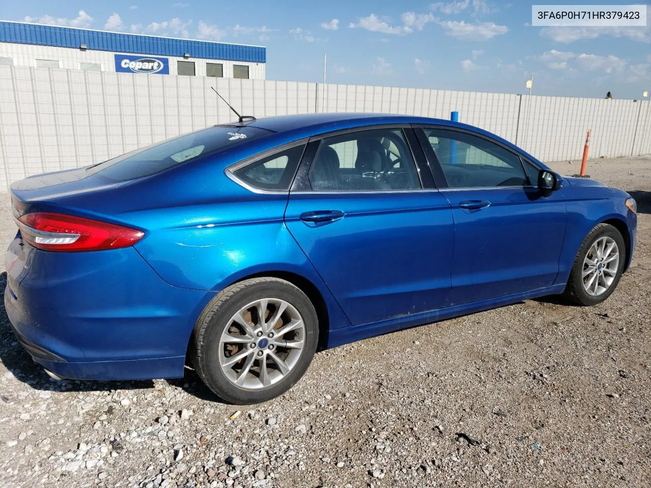 2017 Ford Fusion Se VIN: 3FA6P0H71HR379423 Lot: 71010074