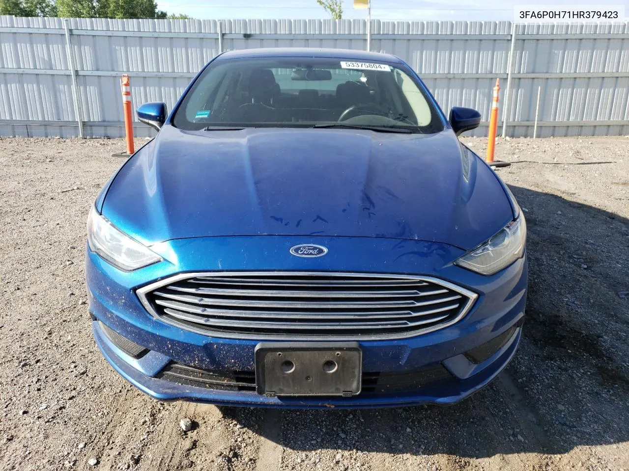 2017 Ford Fusion Se VIN: 3FA6P0H71HR379423 Lot: 71010074