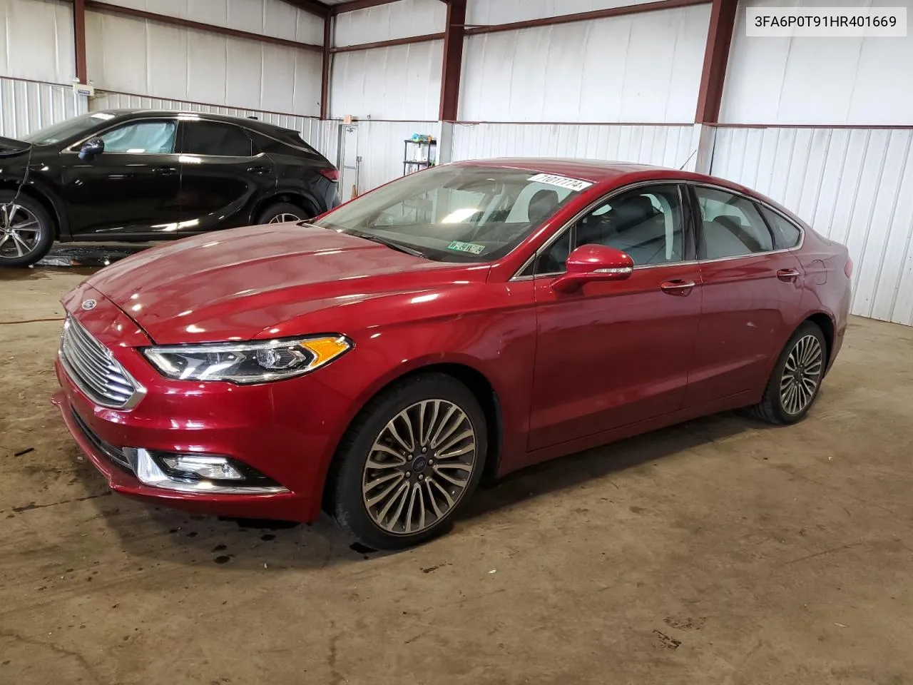 2017 Ford Fusion Se VIN: 3FA6P0T91HR401669 Lot: 71017774