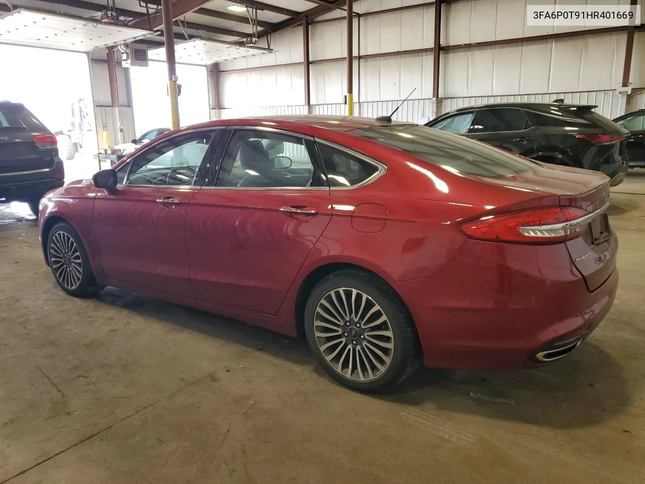 2017 Ford Fusion Se VIN: 3FA6P0T91HR401669 Lot: 71017774