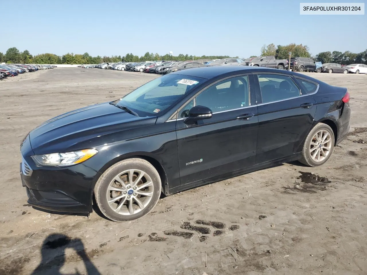 2017 Ford Fusion Se Hybrid VIN: 3FA6P0LUXHR301204 Lot: 71062014