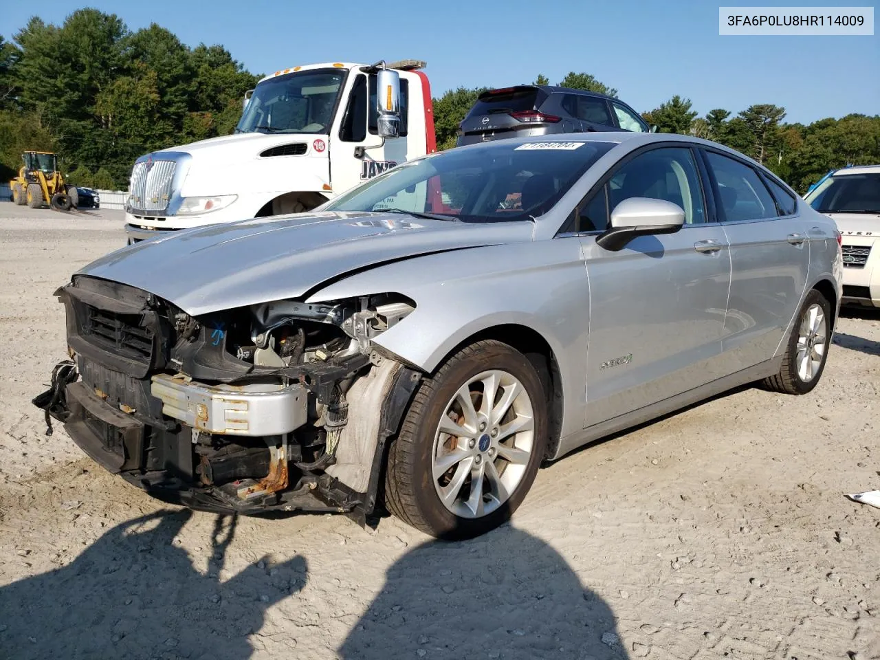 2017 Ford Fusion Se Hybrid VIN: 3FA6P0LU8HR114009 Lot: 71184704