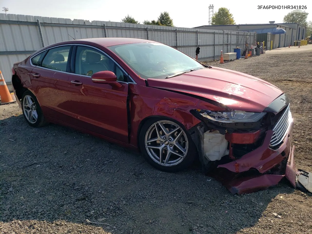 2017 Ford Fusion Se VIN: 3FA6P0HD1HR341826 Lot: 71351524