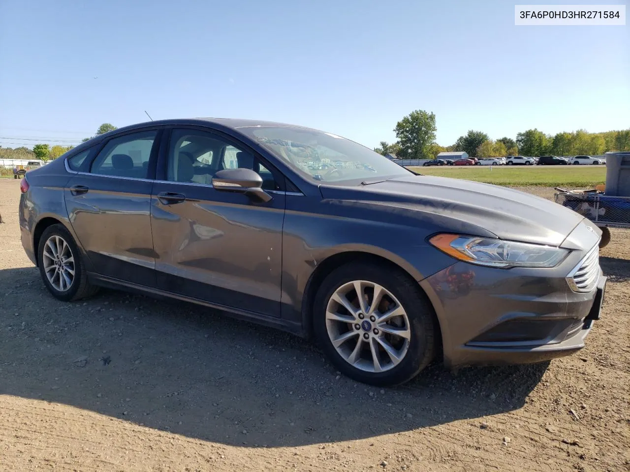 2017 Ford Fusion Se VIN: 3FA6P0HD3HR271584 Lot: 71375104