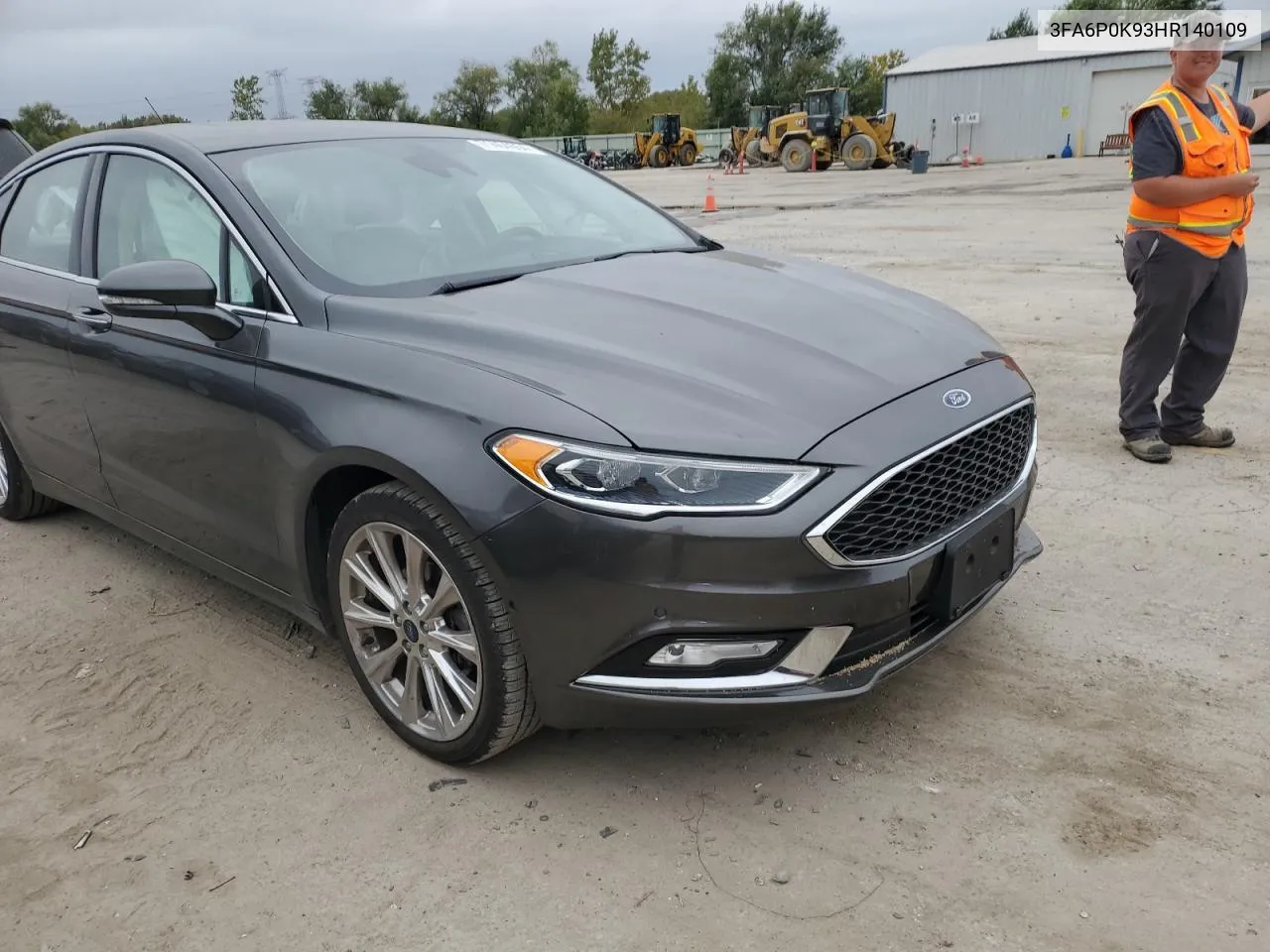 2017 Ford Fusion Titanium VIN: 3FA6P0K93HR140109 Lot: 71404654