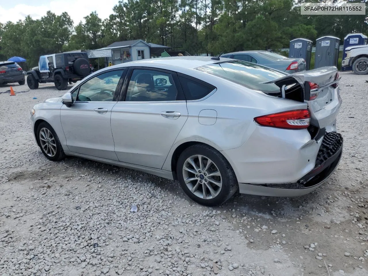 2017 Ford Fusion Se VIN: 3FA6P0H72HR116552 Lot: 71540594