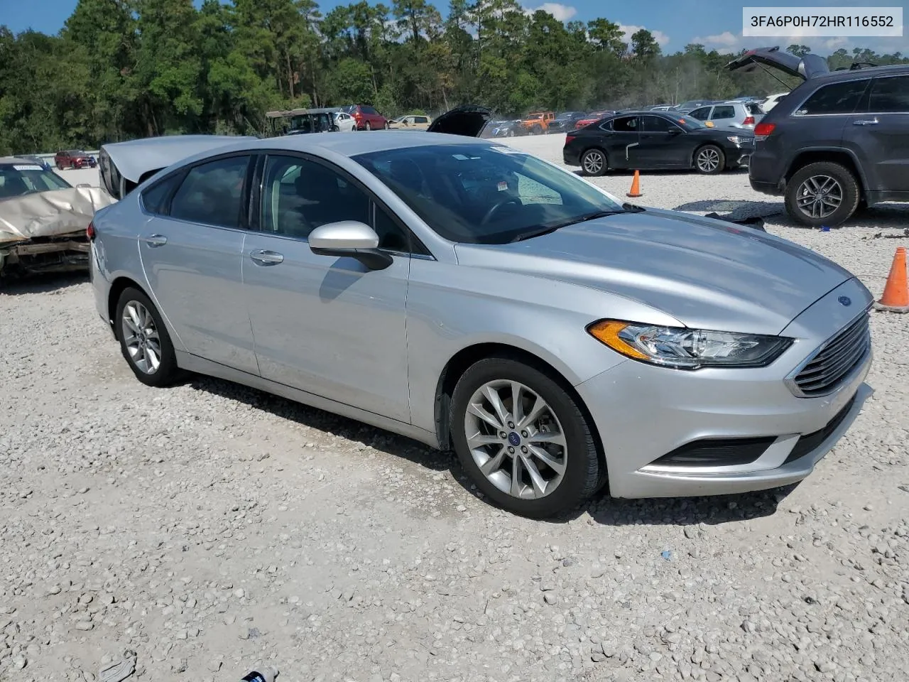 2017 Ford Fusion Se VIN: 3FA6P0H72HR116552 Lot: 71540594