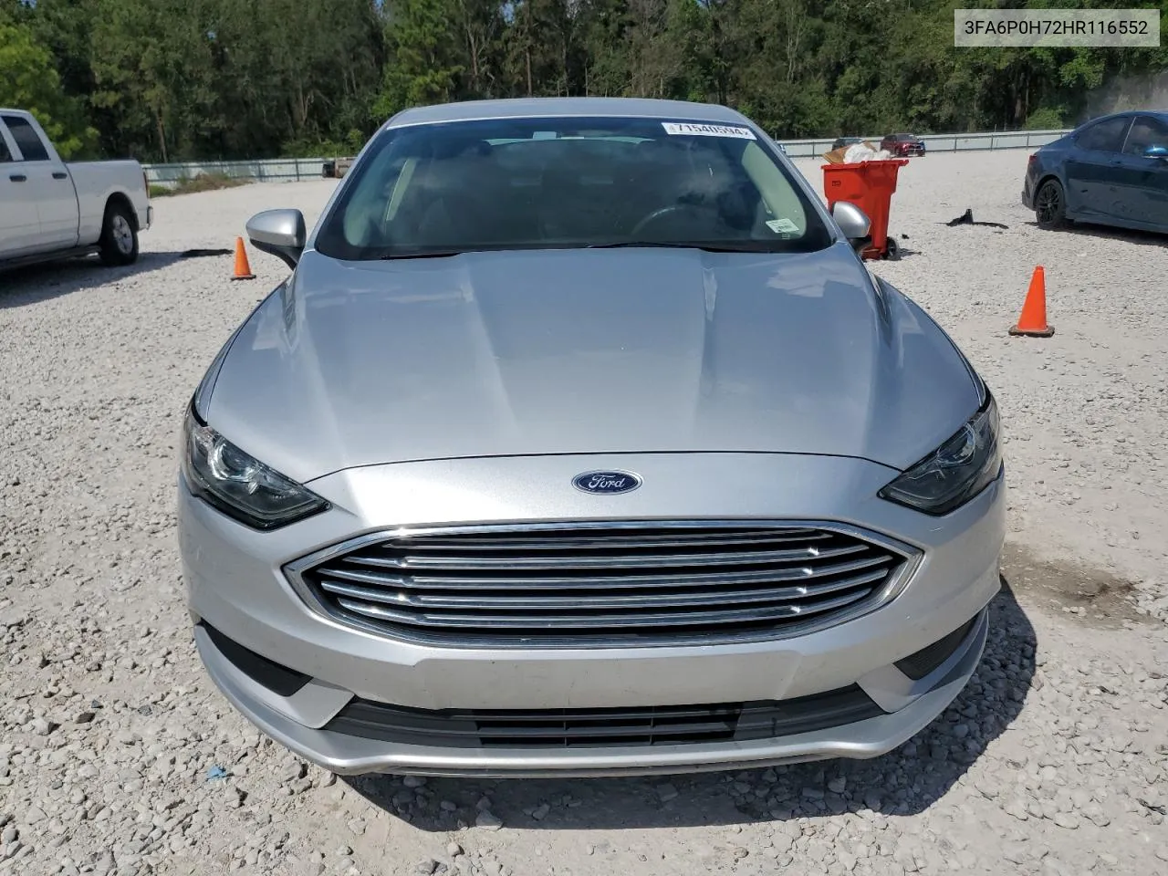 2017 Ford Fusion Se VIN: 3FA6P0H72HR116552 Lot: 71540594