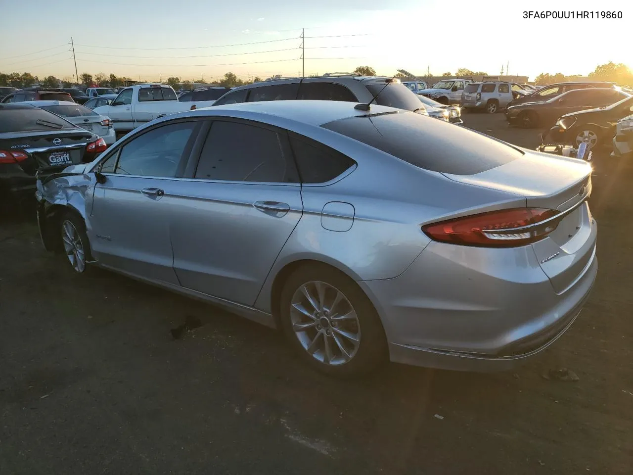 2017 Ford Fusion S Hybrid VIN: 3FA6P0UU1HR119860 Lot: 71680094