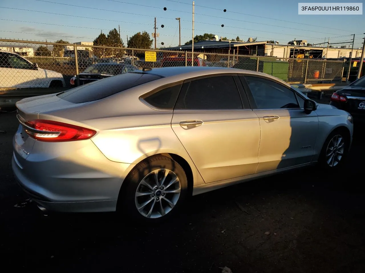 2017 Ford Fusion S Hybrid VIN: 3FA6P0UU1HR119860 Lot: 71680094