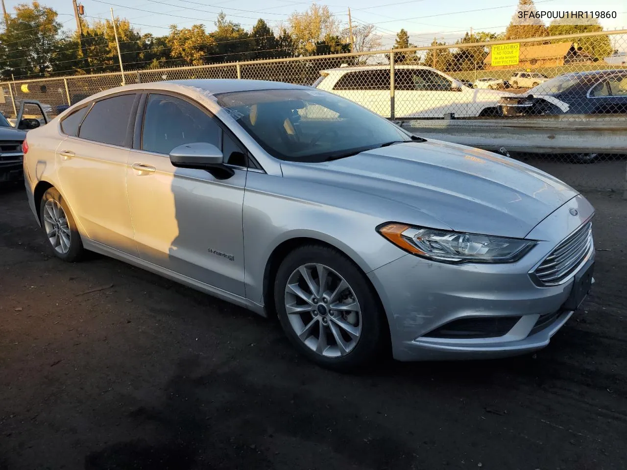 2017 Ford Fusion S Hybrid VIN: 3FA6P0UU1HR119860 Lot: 71680094