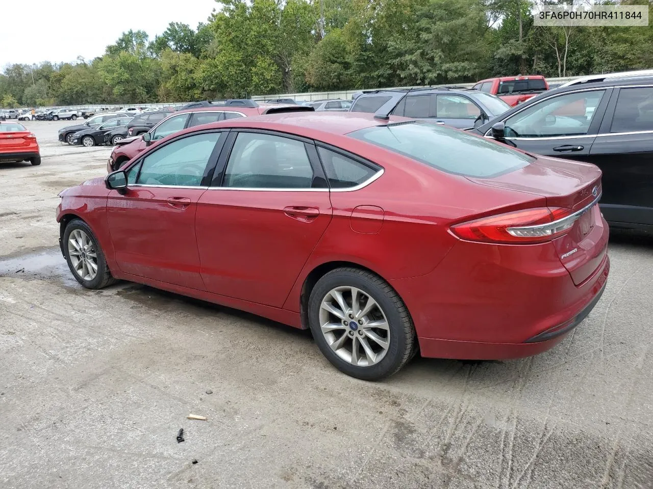 2017 Ford Fusion Se VIN: 3FA6P0H70HR411844 Lot: 71766044