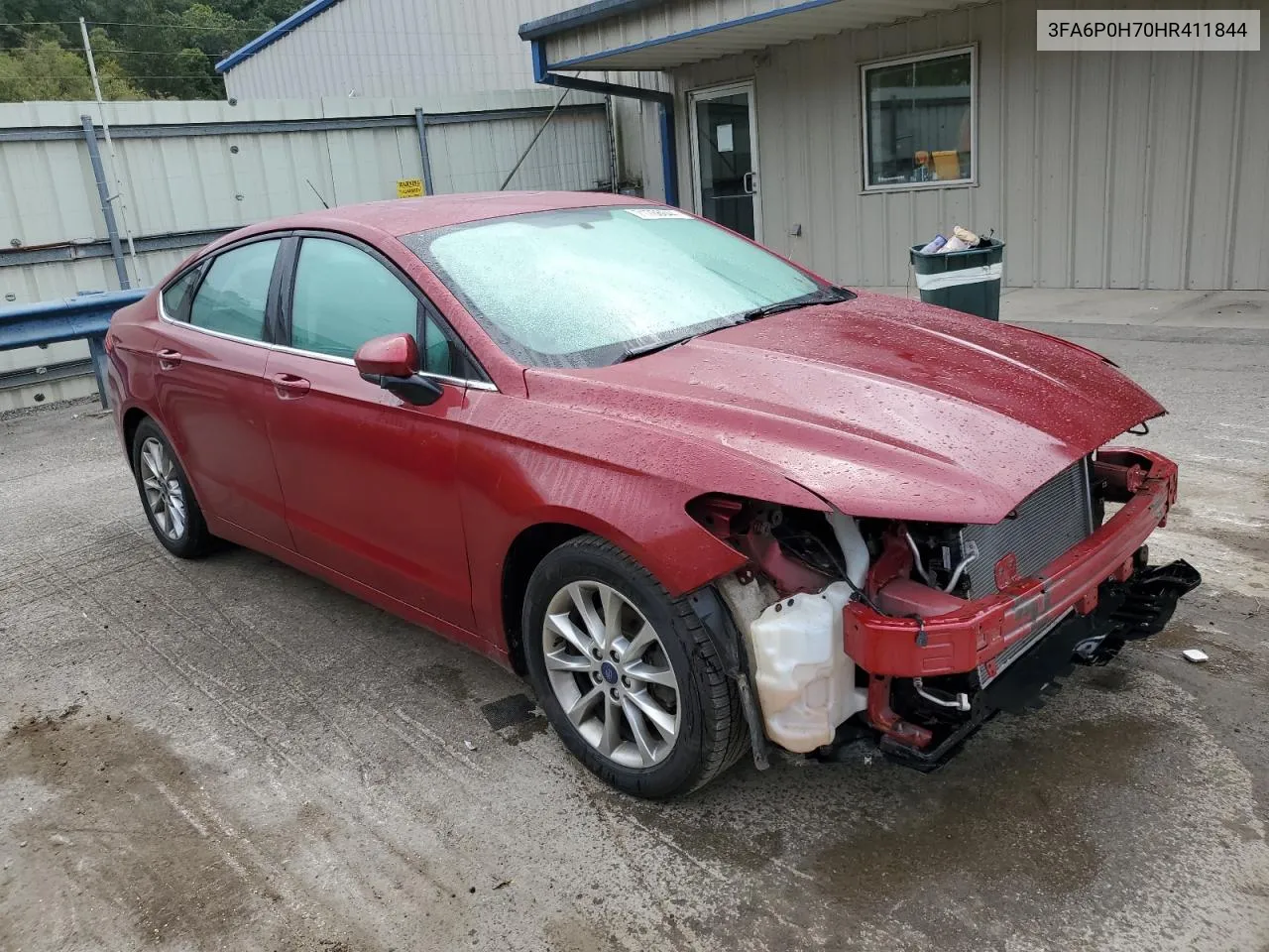 2017 Ford Fusion Se VIN: 3FA6P0H70HR411844 Lot: 71766044