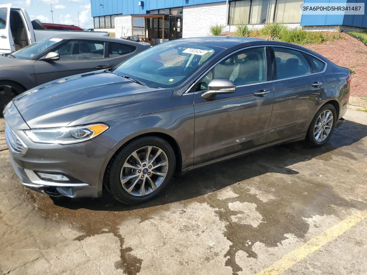 2017 Ford Fusion Se VIN: 3FA6P0HD5HR341487 Lot: 71803454