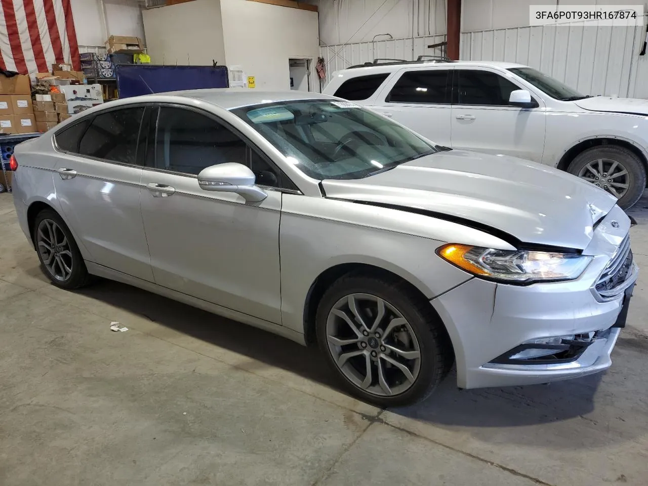 2017 Ford Fusion Se VIN: 3FA6P0T93HR167874 Lot: 71889474