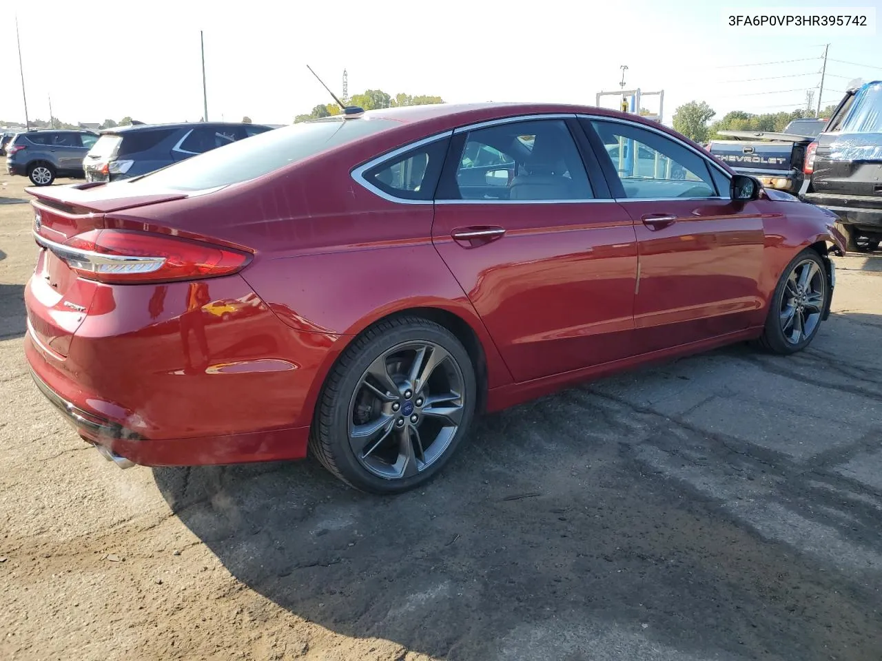 2017 Ford Fusion Sport VIN: 3FA6P0VP3HR395742 Lot: 71940924