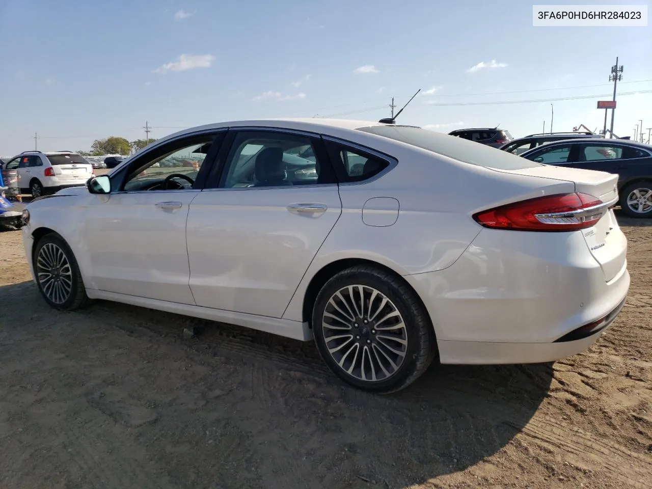 2017 Ford Fusion Se VIN: 3FA6P0HD6HR284023 Lot: 72191934