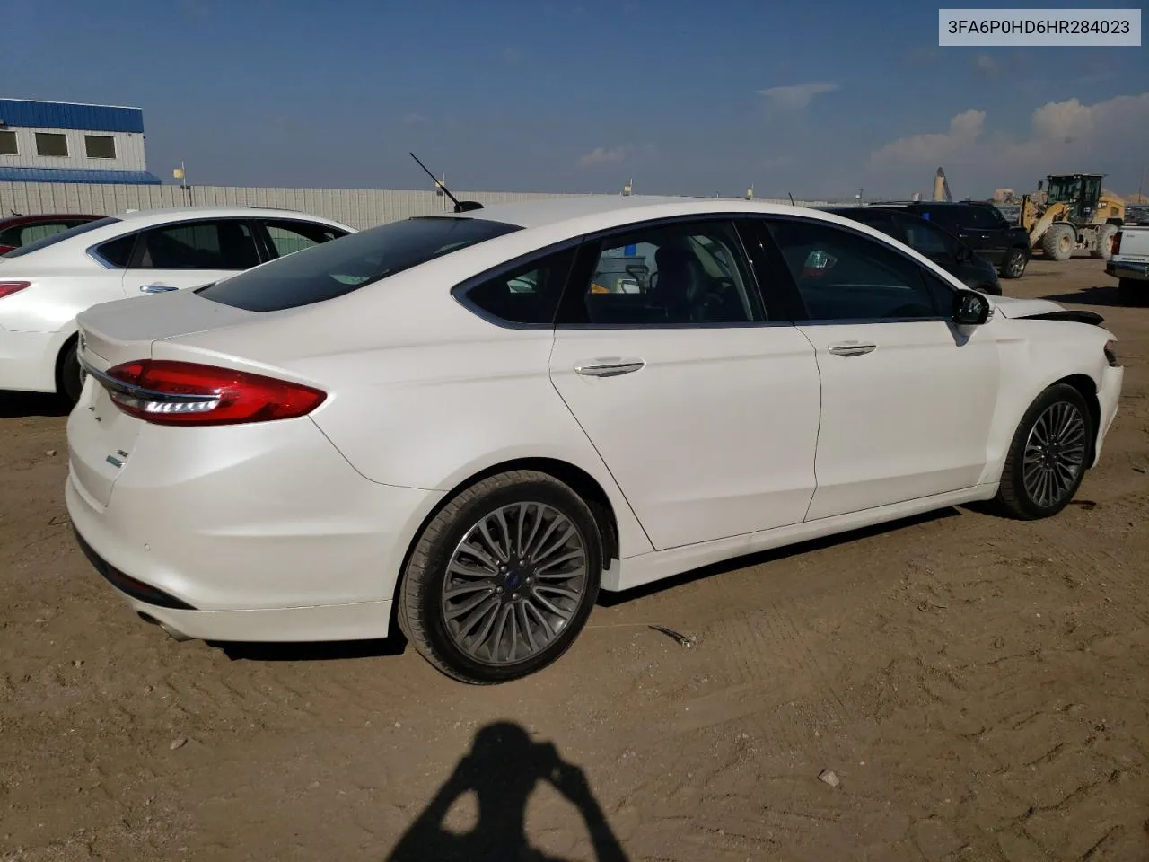 2017 Ford Fusion Se VIN: 3FA6P0HD6HR284023 Lot: 72191934