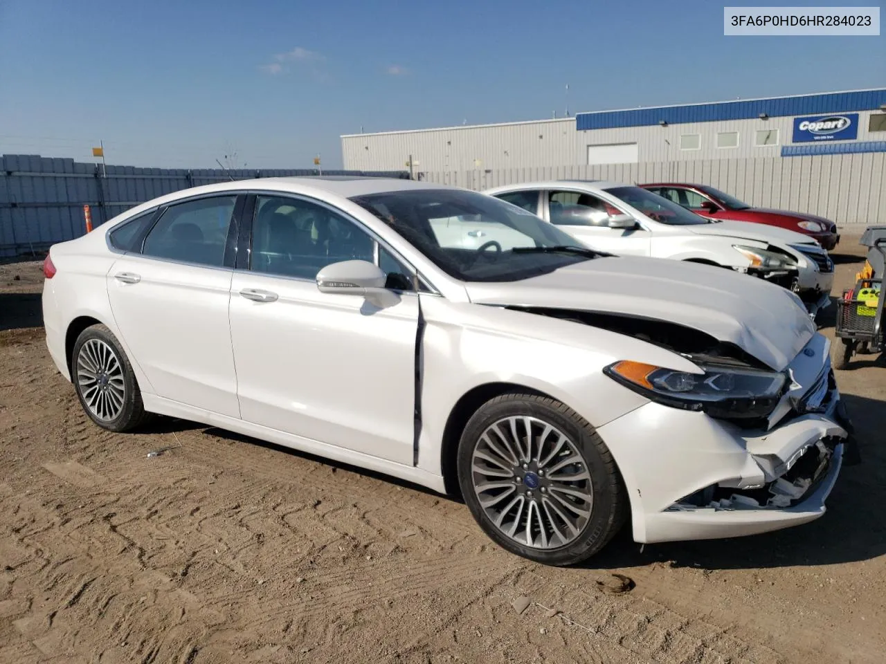 2017 Ford Fusion Se VIN: 3FA6P0HD6HR284023 Lot: 72191934