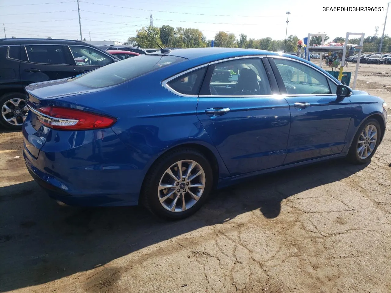 3FA6P0HD3HR396651 2017 Ford Fusion Se