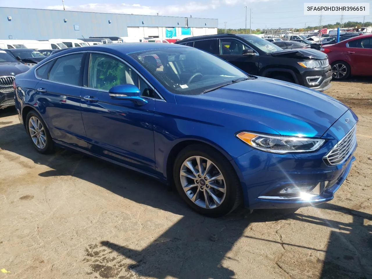 3FA6P0HD3HR396651 2017 Ford Fusion Se