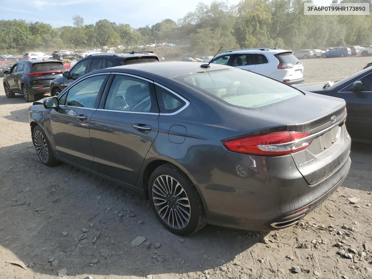 2017 Ford Fusion Se VIN: 3FA6P0T99HR173890 Lot: 72225304