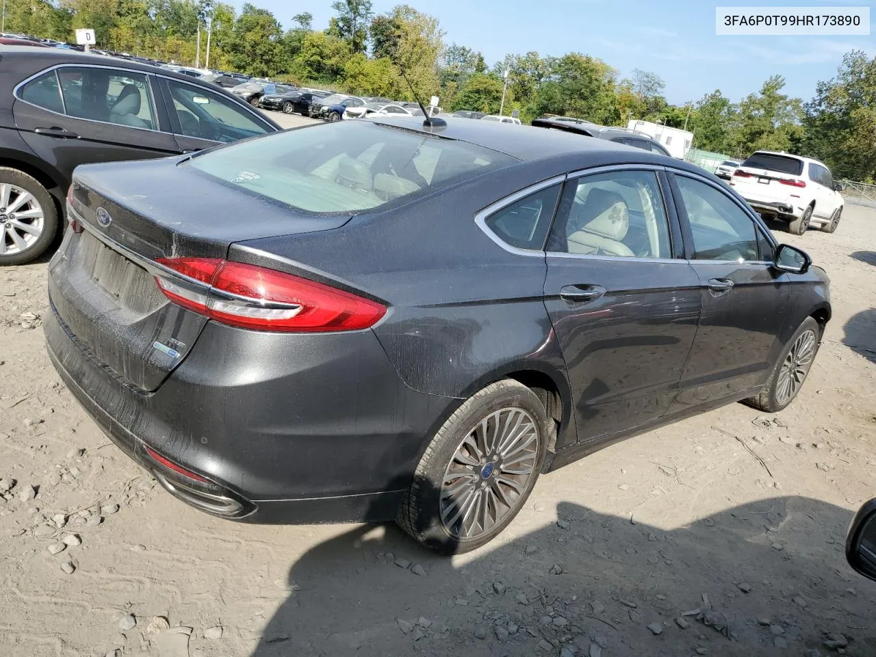 2017 Ford Fusion Se VIN: 3FA6P0T99HR173890 Lot: 72225304