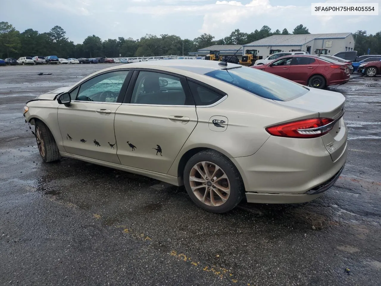 2017 Ford Fusion Se VIN: 3FA6P0H75HR405554 Lot: 72458874