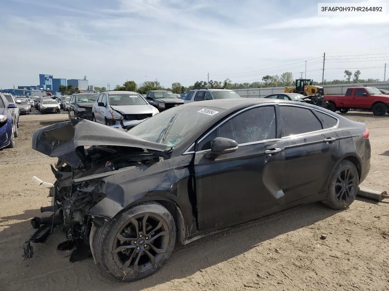 2017 Ford Fusion Se VIN: 3FA6P0H97HR264892 Lot: 72936954