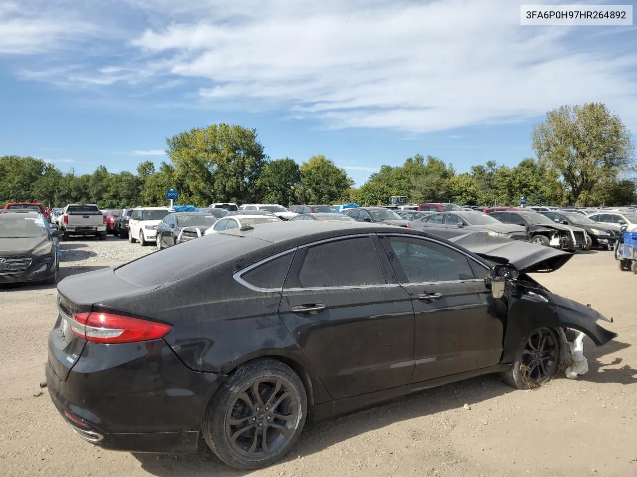 2017 Ford Fusion Se VIN: 3FA6P0H97HR264892 Lot: 72936954