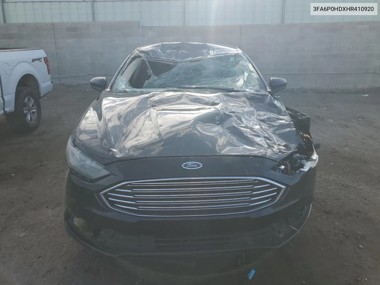 2017 Ford Fusion Se VIN: 3FA6P0HDXHR410920 Lot: 73369944