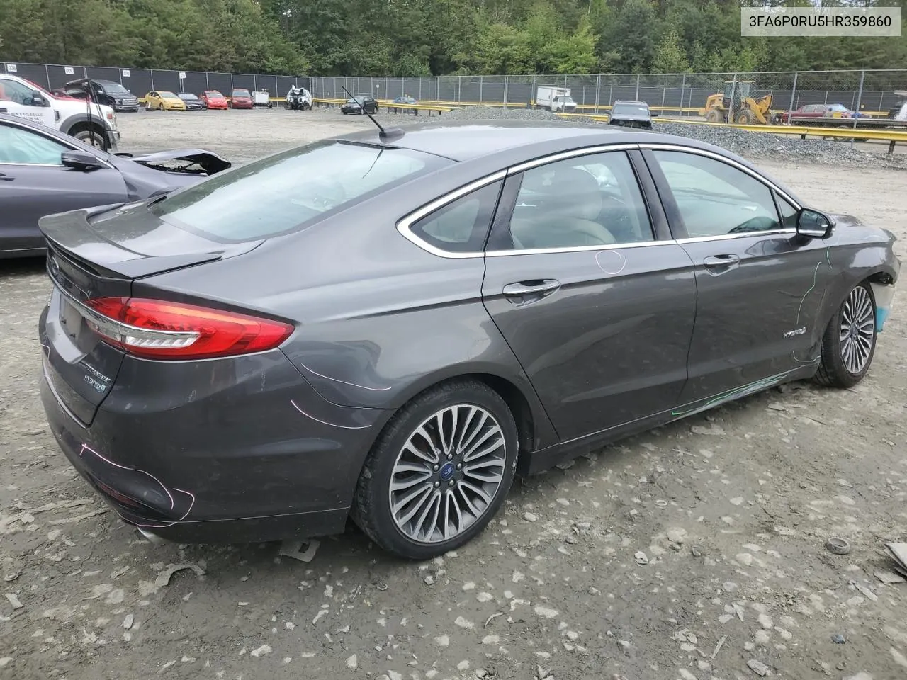 2017 Ford Fusion Titanium Hev VIN: 3FA6P0RU5HR359860 Lot: 73600124