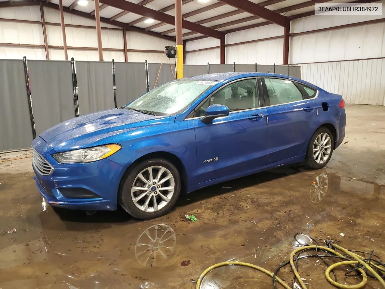 2017 Ford Fusion Se Hybrid VIN: 3FA6P0LU8HR384972 Lot: 73657274