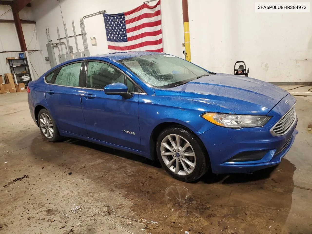 2017 Ford Fusion Se Hybrid VIN: 3FA6P0LU8HR384972 Lot: 73657274