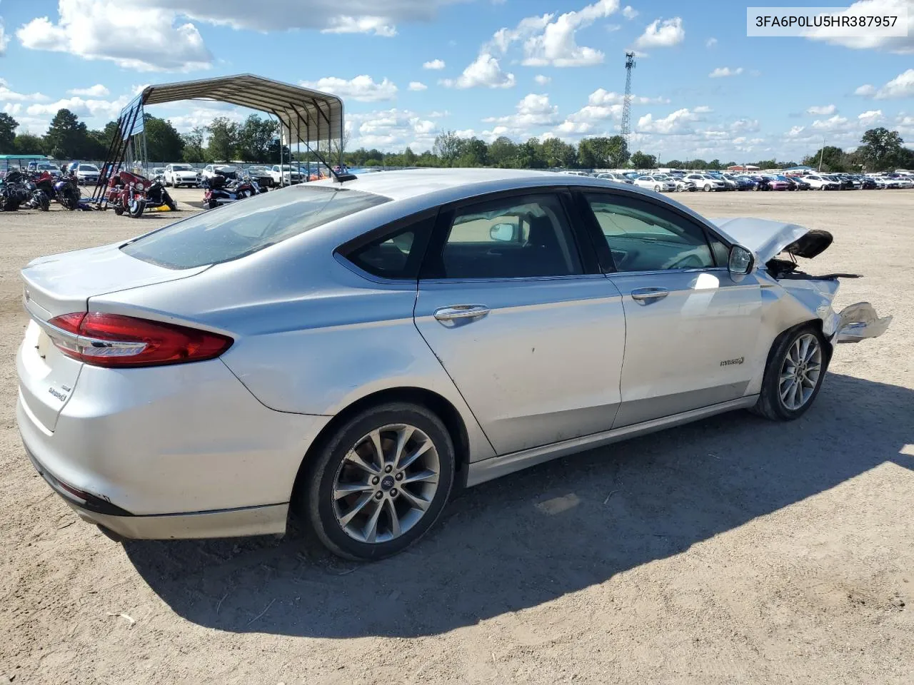 2017 Ford Fusion Se Hybrid VIN: 3FA6P0LU5HR387957 Lot: 73772624