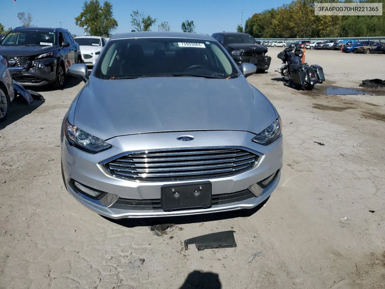 2017 Ford Fusion S VIN: 3FA6P0G70HR221365 Lot: 73993084