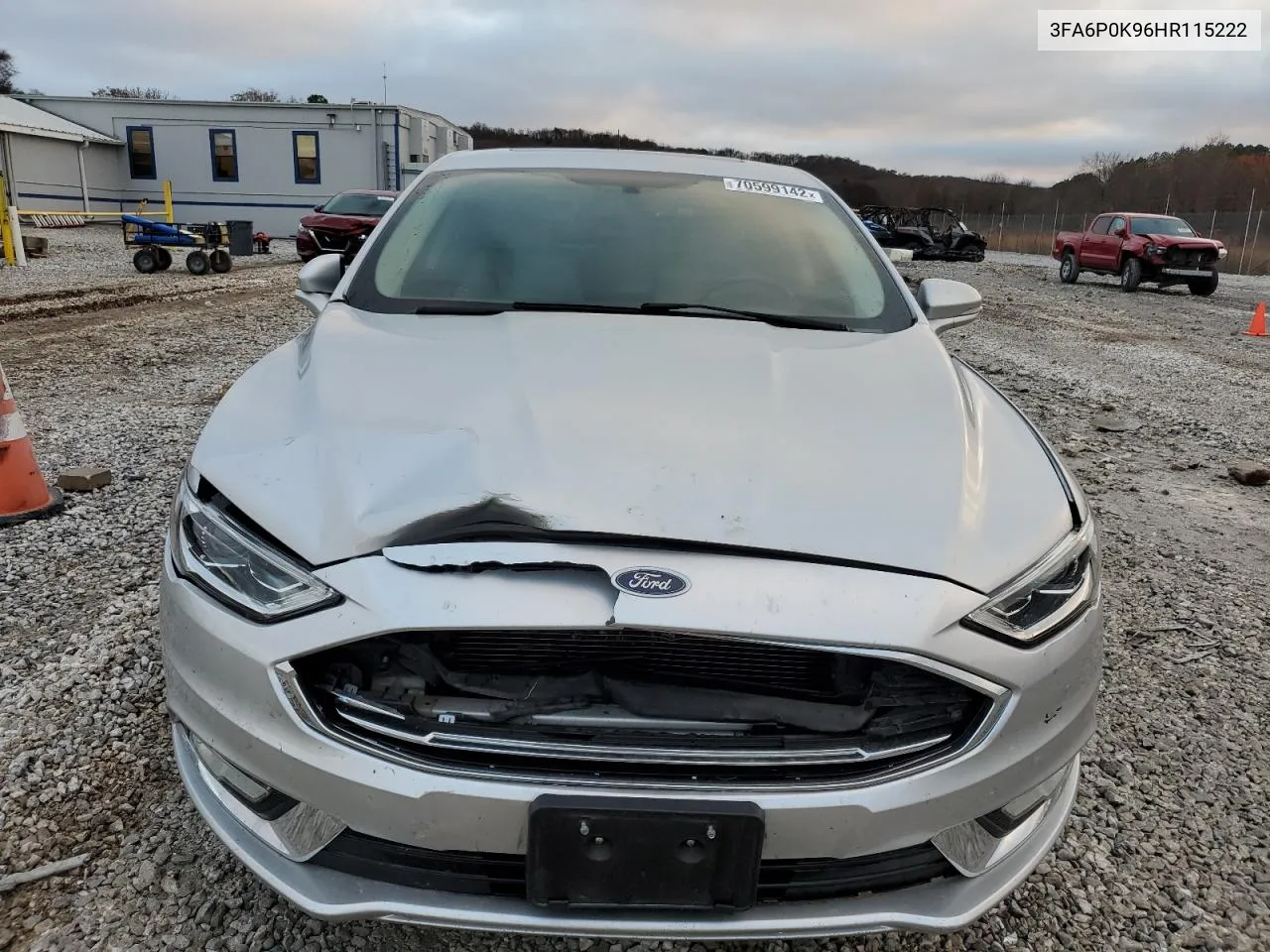 2017 Ford Fusion Titanium VIN: 3FA6P0K96HR115222 Lot: 74212204