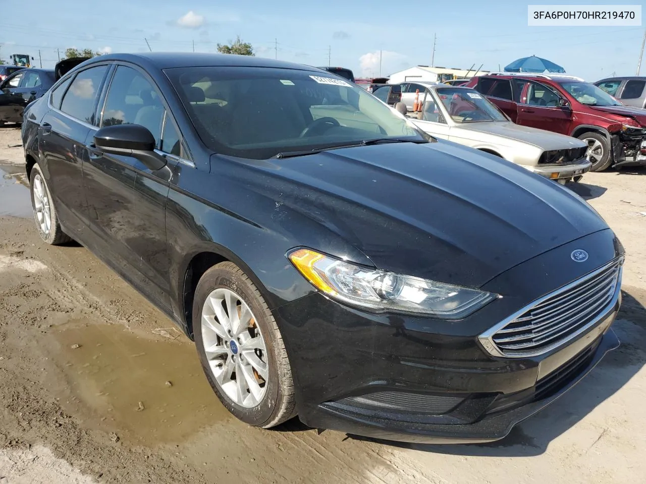 2017 Ford Fusion Se VIN: 3FA6P0H70HR219470 Lot: 74222504