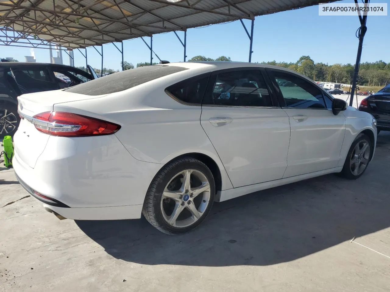 2017 Ford Fusion S VIN: 3FA6P0G76HR231074 Lot: 74624904