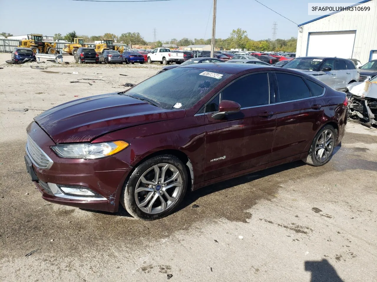 2017 Ford Fusion Se Hybrid VIN: 3FA6P0LU9HR310699 Lot: 74759684