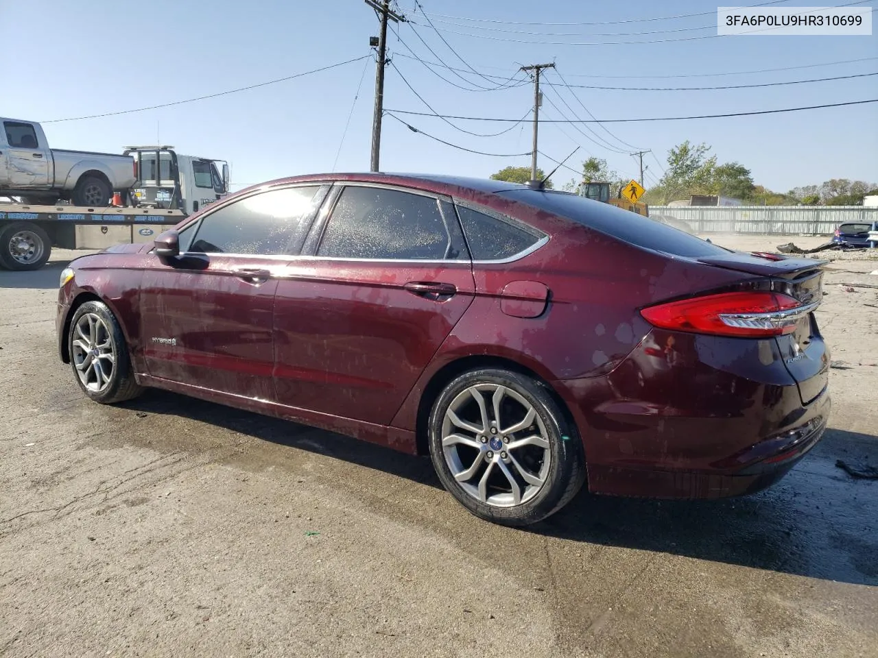 2017 Ford Fusion Se Hybrid VIN: 3FA6P0LU9HR310699 Lot: 74759684