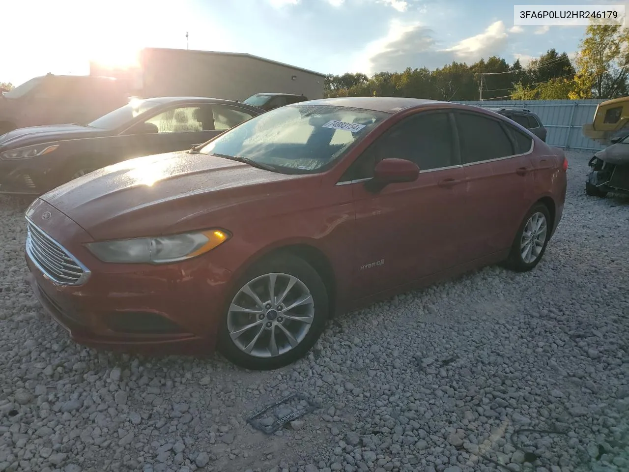 2017 Ford Fusion Se Hybrid VIN: 3FA6P0LU2HR246179 Lot: 74883154