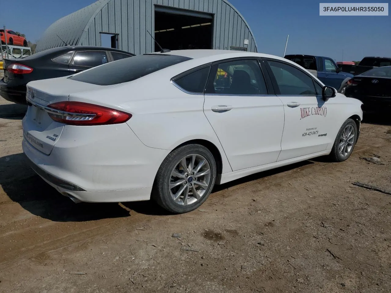 2017 Ford Fusion Se Hybrid VIN: 3FA6P0LU4HR355050 Lot: 74919934