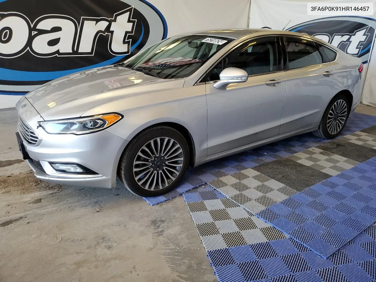 2017 Ford Fusion Titanium VIN: 3FA6P0K91HR146457 Lot: 75310524